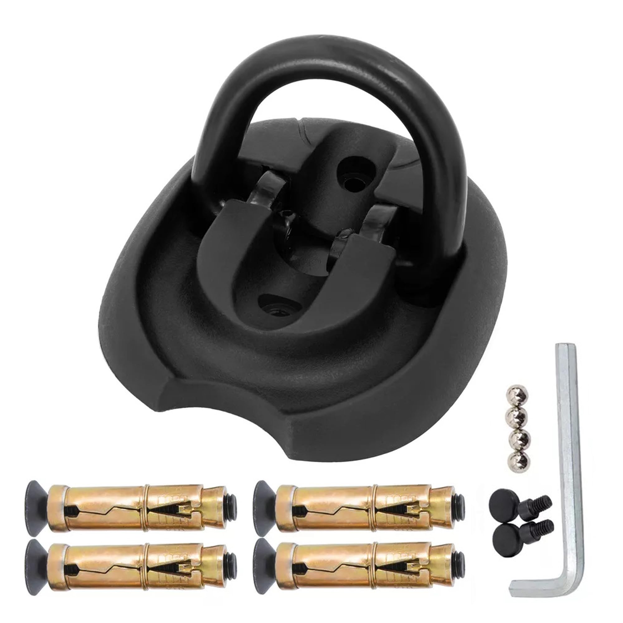 ViPER Triton Motorcycle Ground Anchor Heavy Duty Hardened Steel Flip Up and Down Floor Wall Anchor Perfect High Security Lock for Bicycle Motorbike Scooter Safety