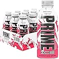 PRIME Hydration ICE RED CHILL, Sports Drinks, Electrolyte Enhanced for Ultimate Hydration, 250mg BCAAs, B Vitamins, Antioxidants, Low Sugar, 16.9 Fl Oz, 12 Pack