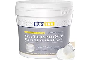 Invisible Waterproof Agent, 1.32 Gal Hupeyna Waterproof Sealant, Waterproofing Glue, Anti-Leakage Repairing Transparent Water Proof Coating Agent, Indoor and Outdoor Coating Liquid Rubber Sealant