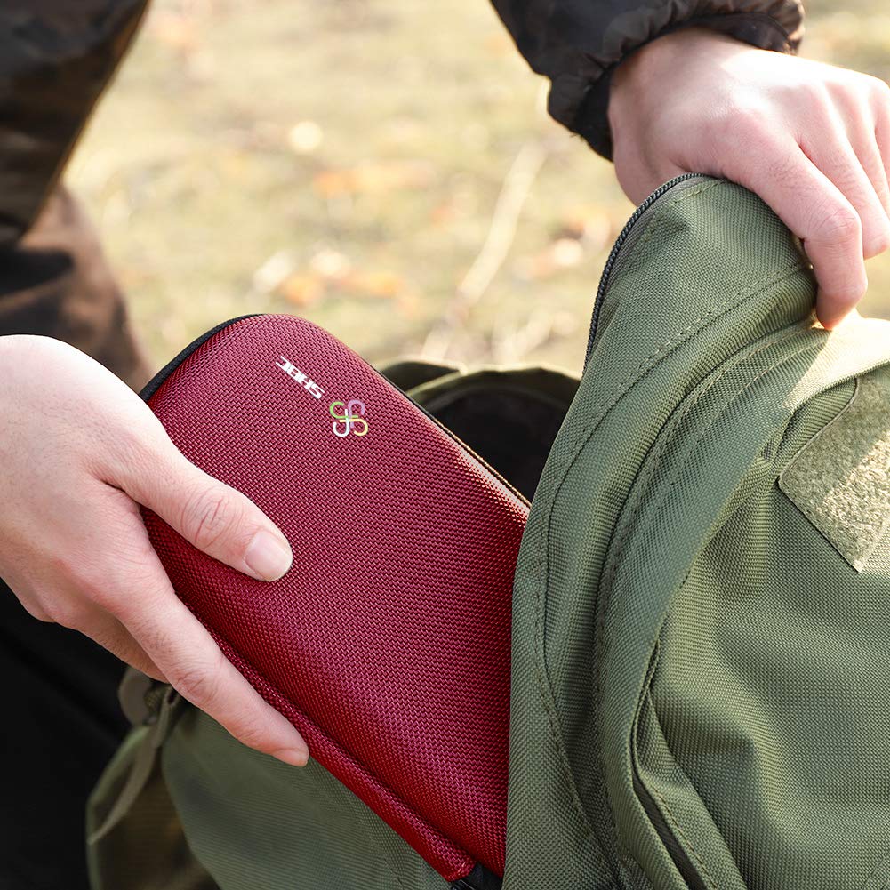 SHBC Insulin Cooler Travel Case for Diabetic Organize Medication Insulated Cooling Bag with 2 Ice Packs Red