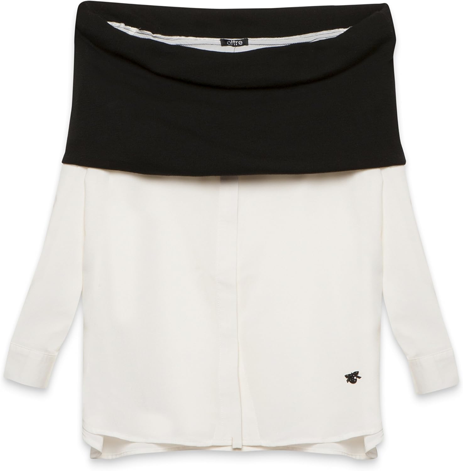 maglia con camicia incorporata