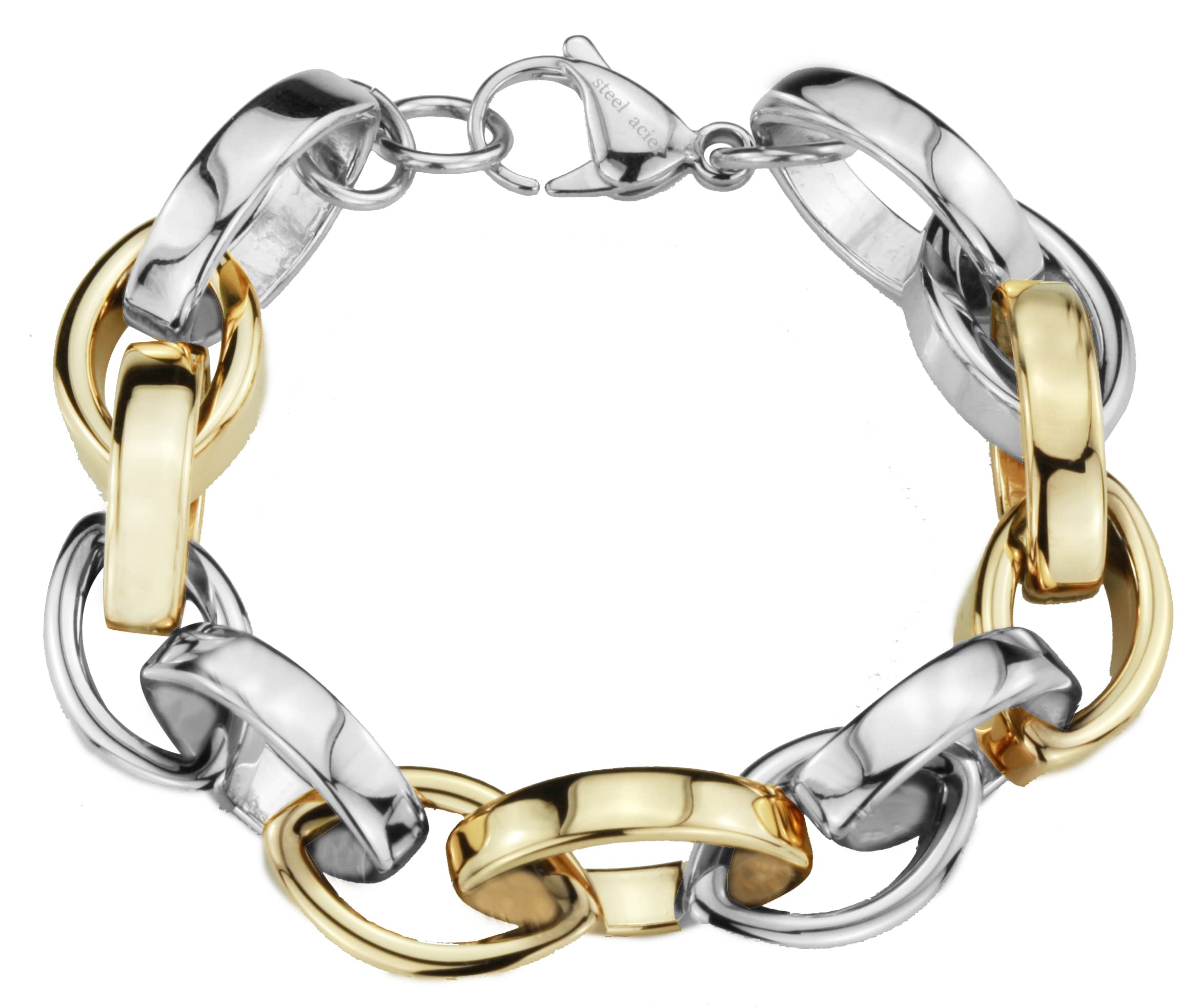 TravellerBracelet - Stainless Steel 2-tone - 181100