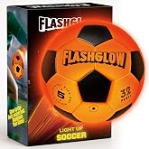 Light Up Soccer Ball Gift For Boys: Glow In The Dark - Toys For Kids &amp; Teens Ages 8-15 - Birthday Christmas Easter Ideas - Outdoor Sports Activity Night Play - 8 9 10 11 12 13 14 15 Years Old Teenager