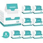 UNIMADE Face Towels, 400 Count Disposable Face Towelette for Washing Face, Skincare, Ultra Soft Facial Towel for Sensitive Skin, Lint-free Makeup Remover Dry Wipes - 8 Box