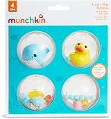 Munchkin Float and Play Bubbles Toy Multicolor Pack of 4 Bath Toys view 6