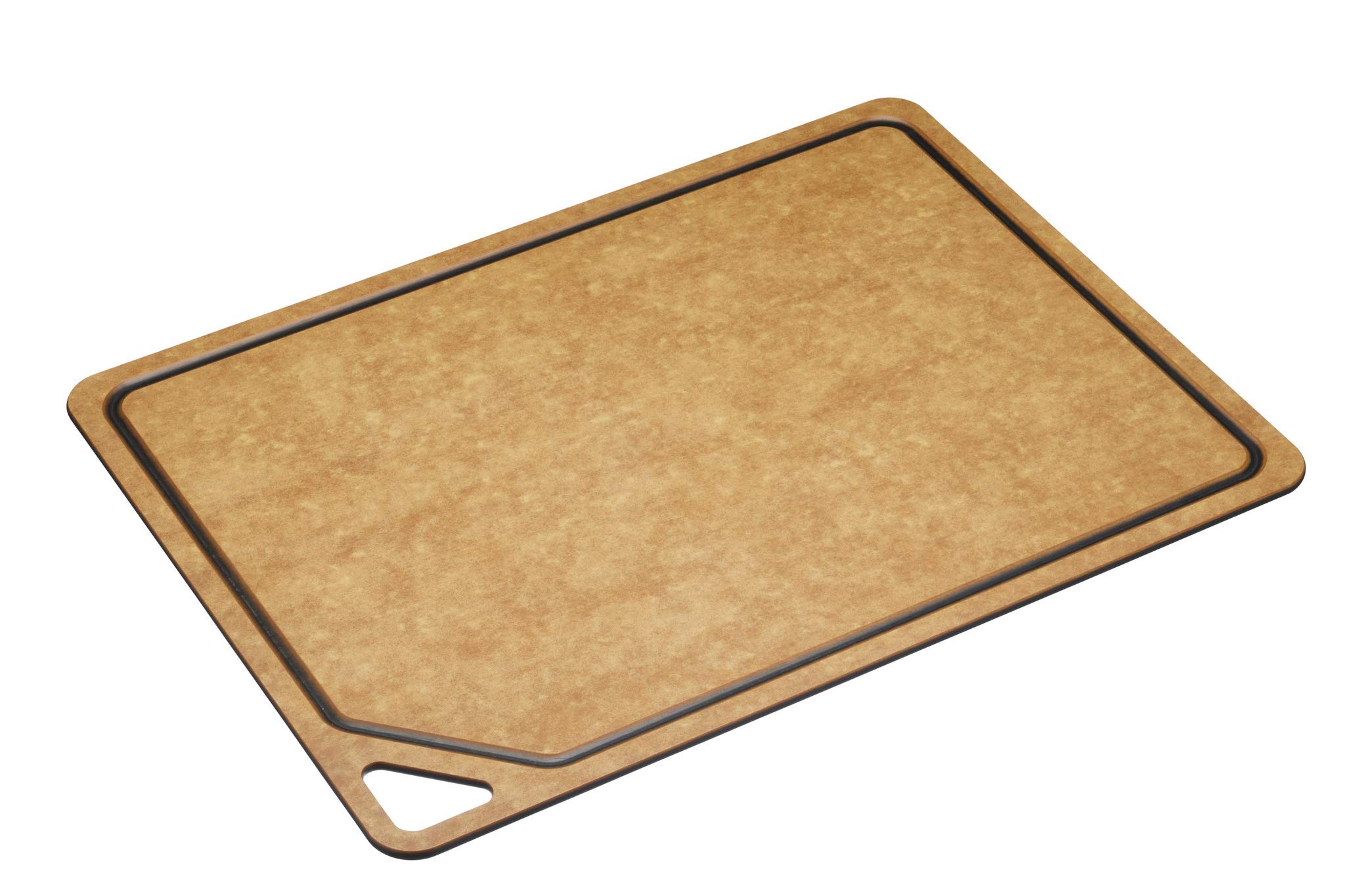 KitchenCraft Natural Elements Eco Chopping Board, Craft Paper/Resin, Brown, 44 x 32.5 cm