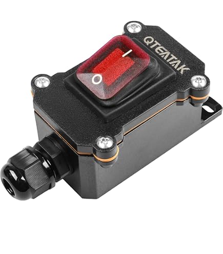 QTEATAK Inline Cord Switch Waterproof Switch DPST AC/DC 20A-125V