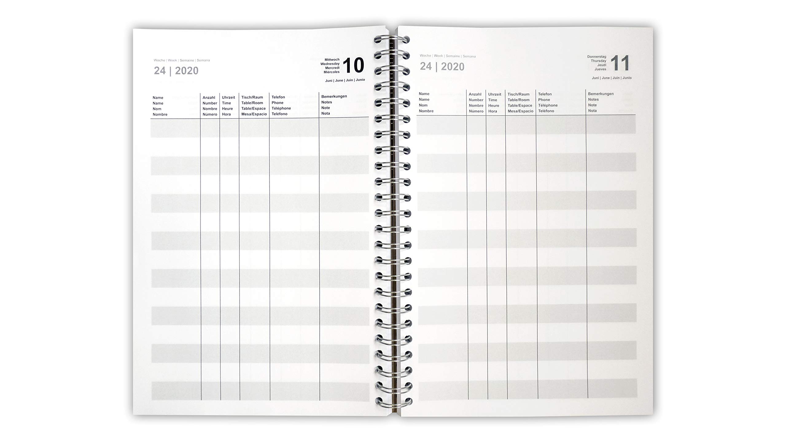 Reservation Booking Book 2020 booking diary for Catering, restaurants and Hotel Businesses, guesthouses, B&B´s, Holiday rentals, A4 stable binding, great impact behavior