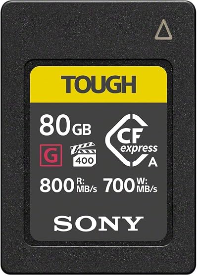 Sony 80GB TOUGH CFexpress Type A Card VPG400 Read 800MB/s Write 700MB/s CEA-G80T