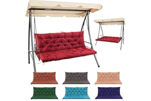 Matalde Outdoor Cushions for Patio Furniture, Patio Furniture Cushions with Straps and backrest, Wine Red, 60x40 inches, 4" T