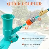 POOLWHALE Mini Jet Vac Vacuum Cleaner with Telescopic Pole & Brushes view 7