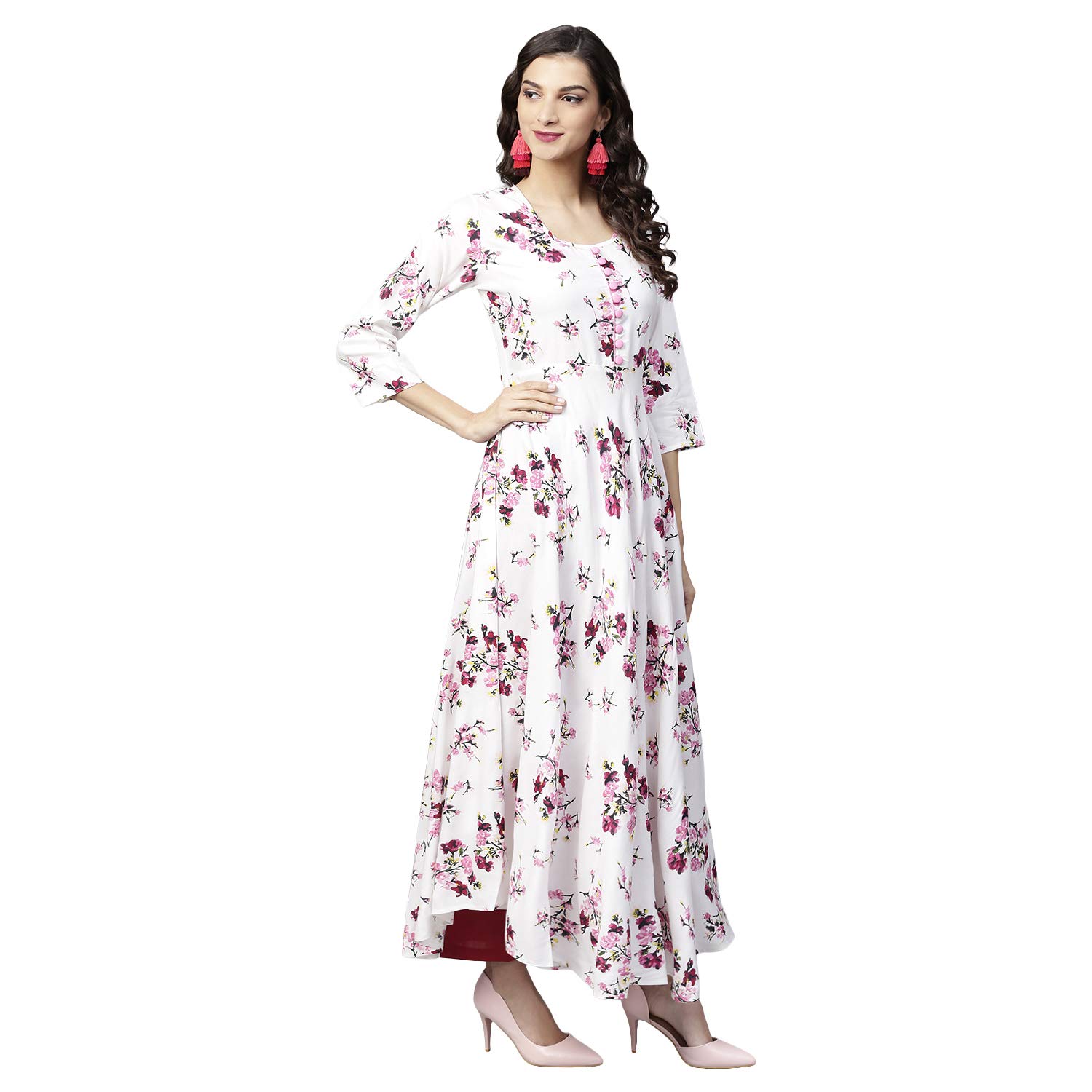 tissu women's printed a-line kurta