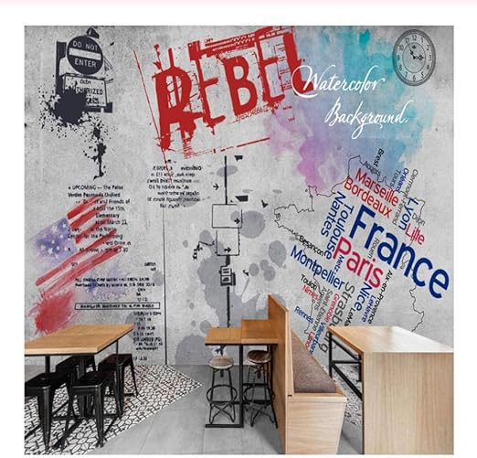 sshssh Dropshipping Colomac Decoración Mural Calle Graffiti Muro de