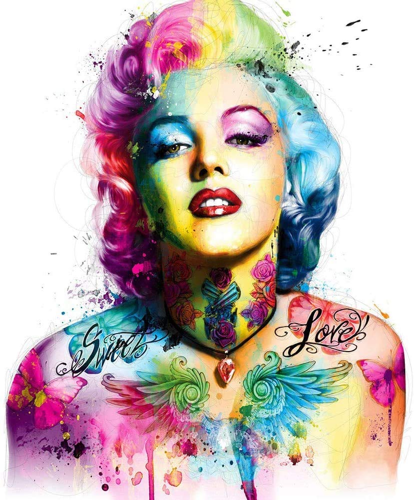 Cross Stitch Kits Stamped, OWN4B Beautiful Woman Printed Pattern 11CT 14.2x18.1 inch DIY Embroidery Kit (Woman)