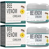 AQISI 2PCS Bee Venom Moisturizing Cream, New Bee Venom Cream, Provides for ack,Neck,Hands,Feet Joints Etc.