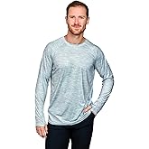 Men's UPF 50+ Outdoor & Fishing Shirt - 92% Recycled Materials Long Sleeve Performance Shirt Thumbholes Sun Protection