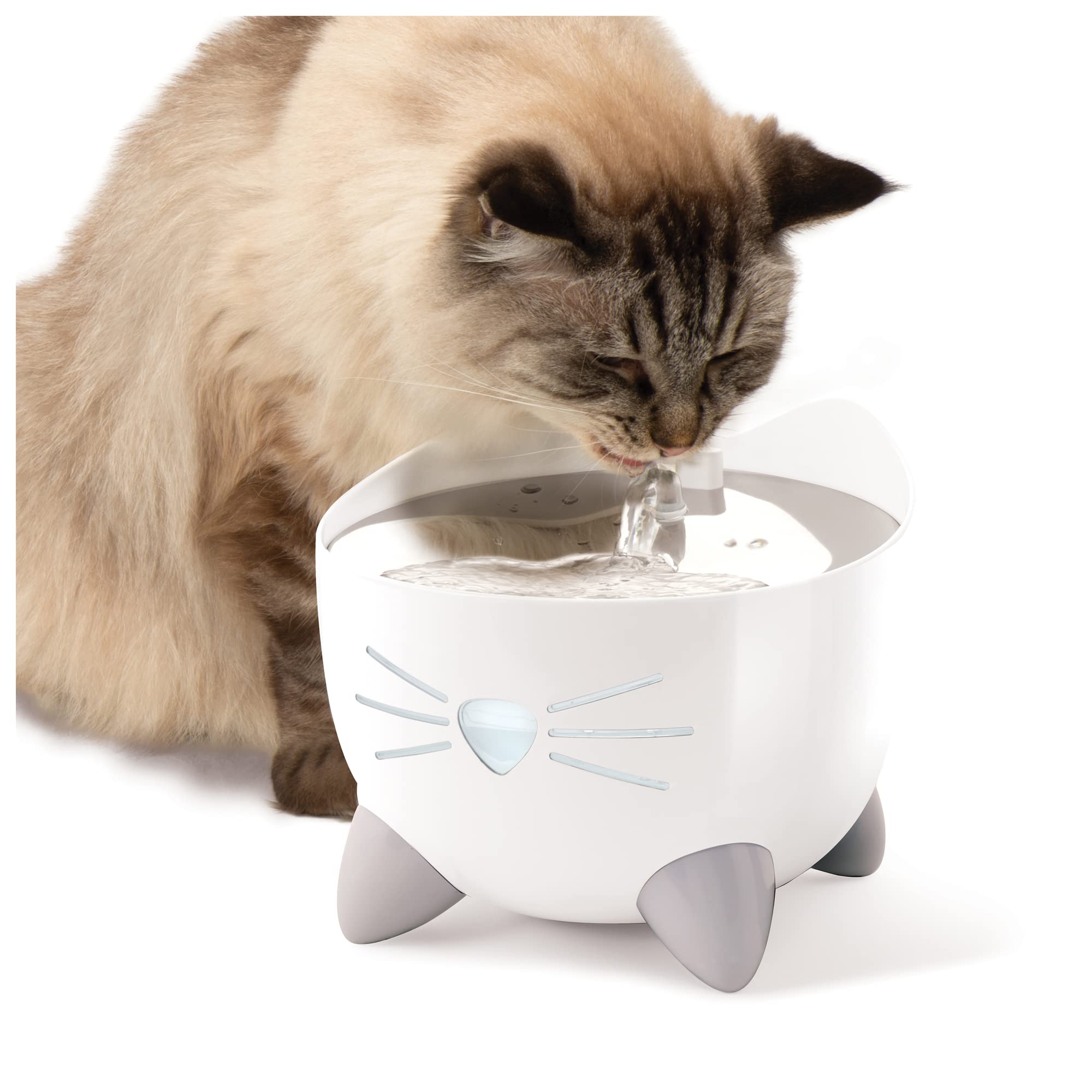 Catit Pixi Smart Trinkbrunnen für Katzen, Steuerung via App, 2L Wasserreservoir 2