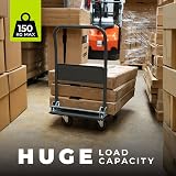 WMR Heavy-Duty Alloy Steel Platform Trolley 150kg Foldable Handle view 5