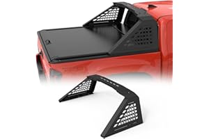 LOX ROX Adjustable Sport Roll Bar Compatible with Retractable Hard Tonneau | Compatible with Mid-Size Trucks Tacoma, Ranger, Colorado, Canyon, Frontier | No Drilling Installation | Three Installation Methods