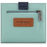 Montana West X Wrangler Small Women's Wallet Slim Bifold Wallet RFID Credit Card Holder Minimalist Zipper Coin Pocket