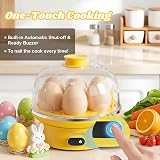 Macook Egg Cooker 7 Egg Capacity 350W LED Touch Auto Off Yellow view 4