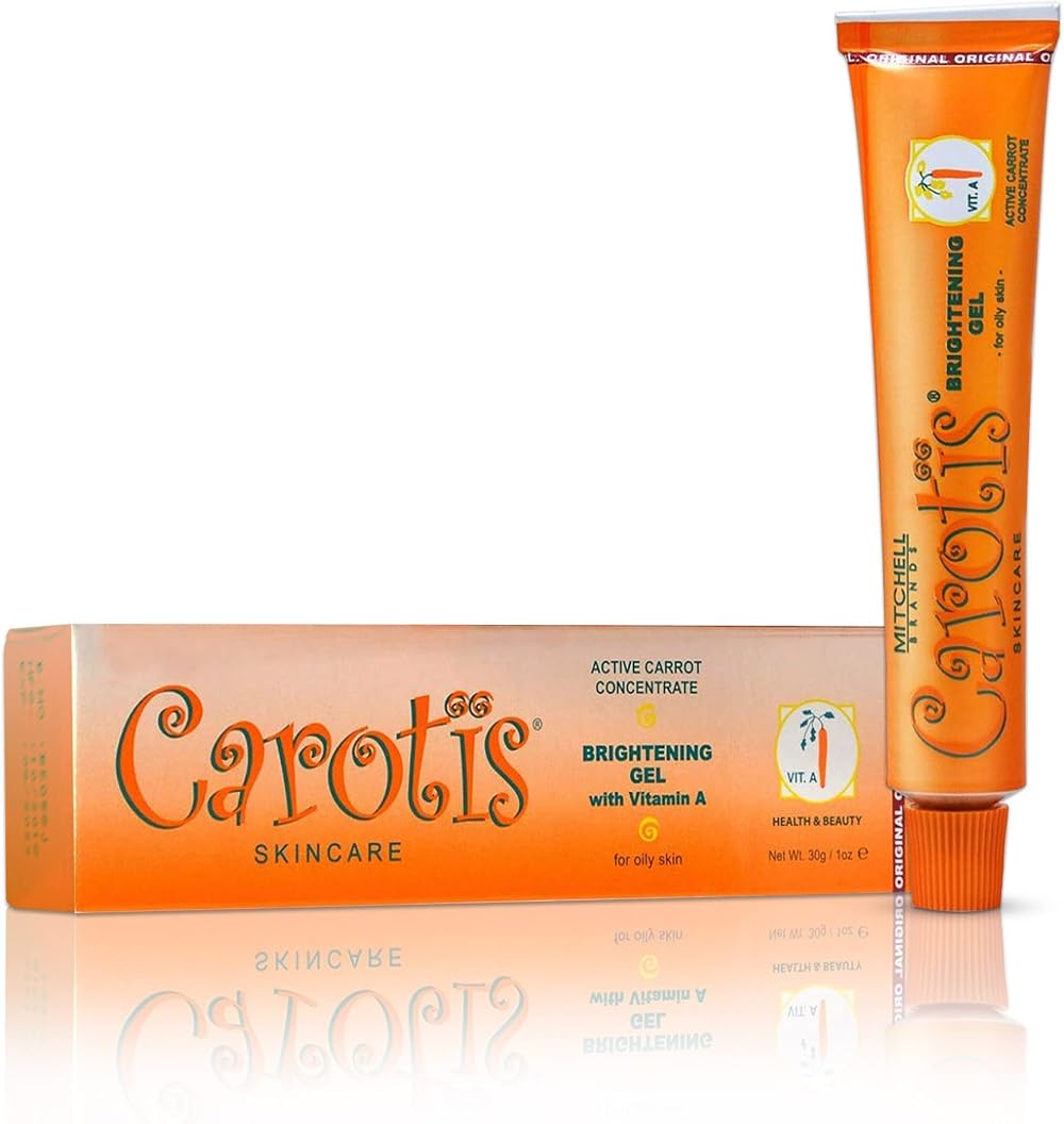 CAROTIS Skin Brightening Gel 30g Fade Dark Spots Even Tone Carrot Oil Alpha