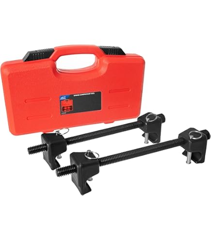 LBY Heavy-Duty Macpherson Strut Spring Compressor Tool - 12.4" Chrome Vanadium Steel (2 Pack)
