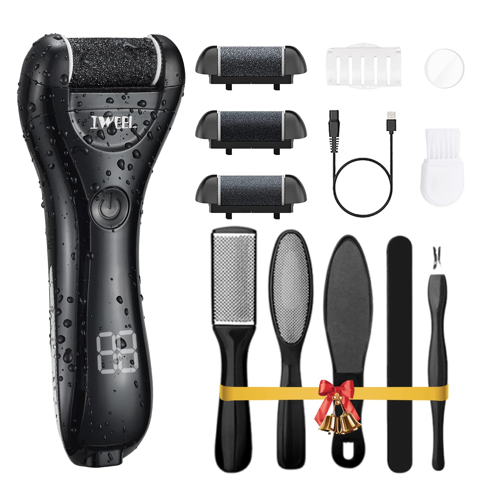 Electric Foot Callus Remover, Rechargeable Portable Electronic Foot File Pedicure Kit, Electric Callus Remover for Feet, Pedicure Tools, Foot Scrubber File, Professional Foot Care for Dead Skin