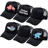 Ultrafun 6 Pack Kids Trucker Hat Sublimation Blank Plain Hats Mesh Adjustable Outdoor Sports Baseball Caps for Boys Girls