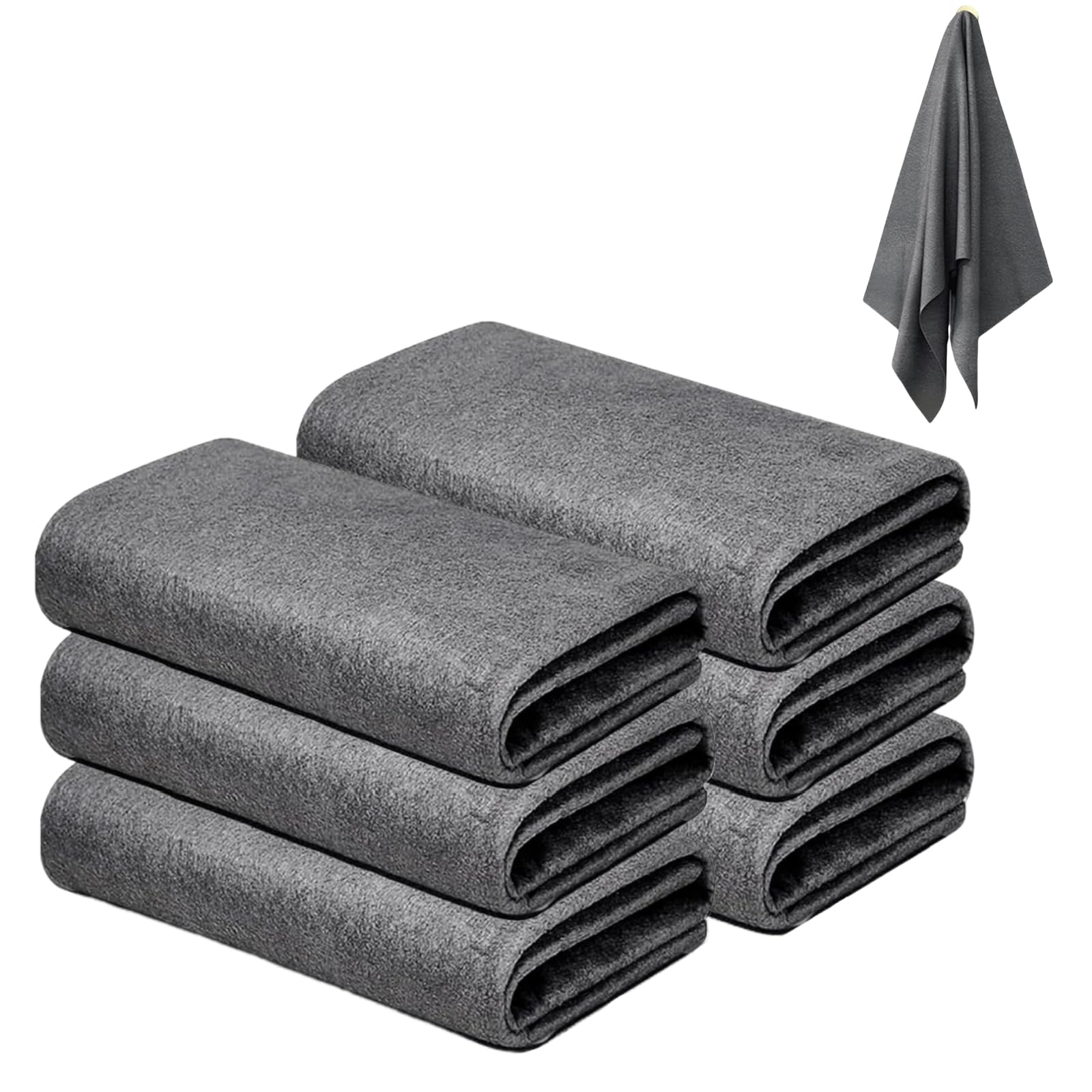 flintronic Magic Cleaning Cloths, 6 Pack Microfiber Glass Cleaning Cloth, Multifunctional Washable Cloth Duster, Reusable Lint Free Dish Cloths, for House, Kitchen, Car, Windows, Mirrors, 30 * 30 CM