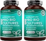 Nutravita 60 Billion CFU Probiotic 21-Strain Enteric Vegan Capsules 2 Pack view 1