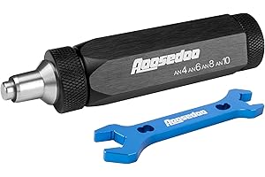 AOOSEDOO PTFE Hose Assembly Tool, Hose Reaming Tool For 4AN, 6AN, 8AN, 10AN PTFE Fuel Line Assembly. With a 6AN-AN8 Double-en