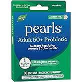 Nature's Way Pearls Adult 50+ Probiotic, Probiotics for Digestive Health* Supports Regularity, Immune & Colon Health*, 1 Billion Cultures, No Refrigeration Needed, 30 Softgels