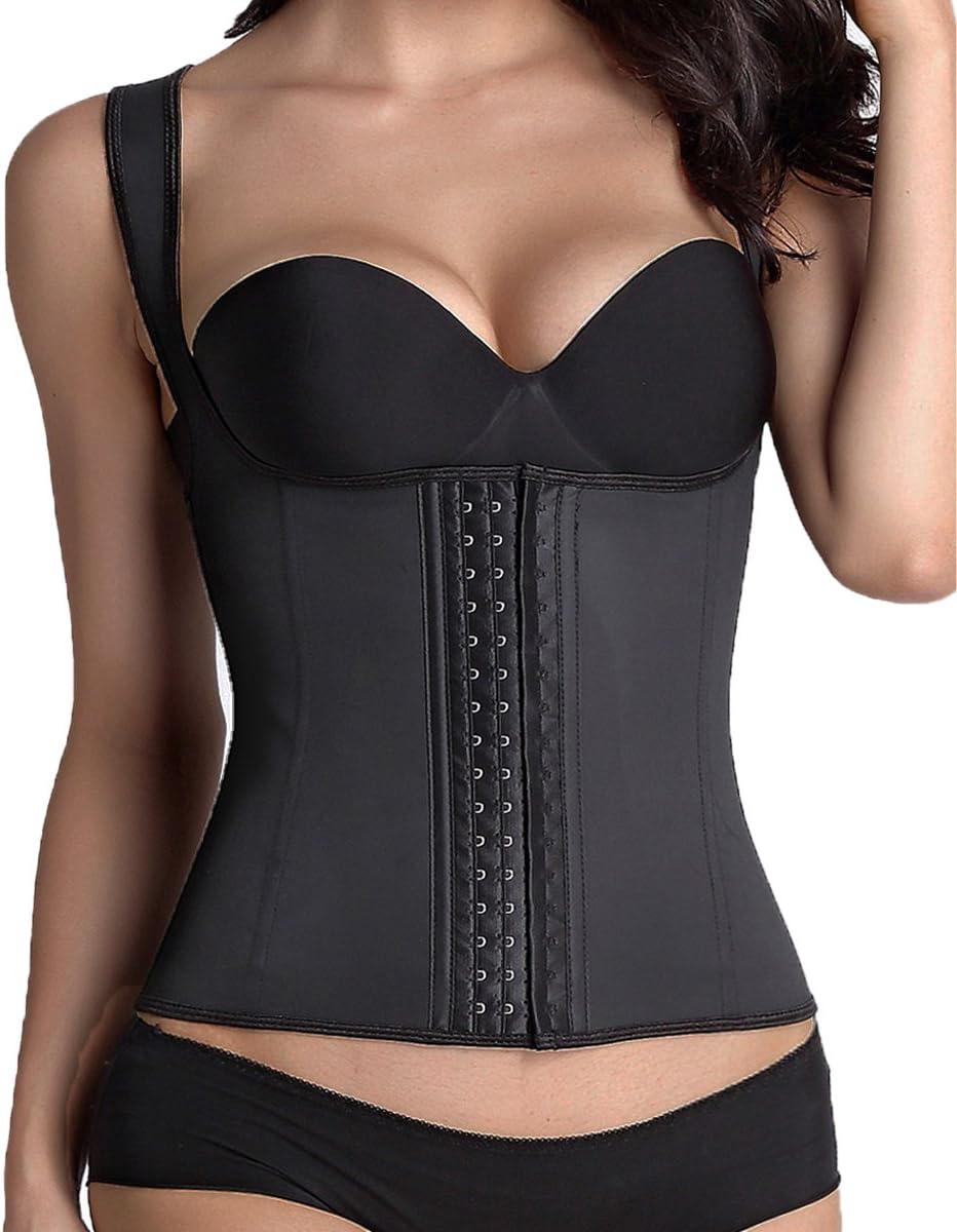 Manladi Women Slimming Body Shaper Latex Waist Trainer Vest Weight Loss Waist Cincher