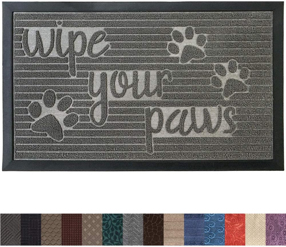 Gorilla Grip Original Durable Rubber Door Mat, 29 x 17, Heavy Duty Pet
