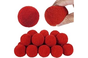 Mililanyo 20 pcs Jumbo Red Pom Poms Balls 2 Inch for Hobby Christmas Supplies and DIY Creative Crafts, Party Decorations
