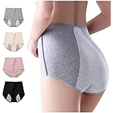 Washable Incontinence Underwear for Women, Thin Lightweight Urine Leak Resistant Ladies Panties, Reusable Protective Briefs for Light Bladder Leakage (X-Large)