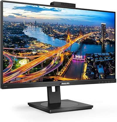 Philips 242B1H 24" FHD IPS Monitor 75Hz 4ms Webcam Speakers USB Hub Height