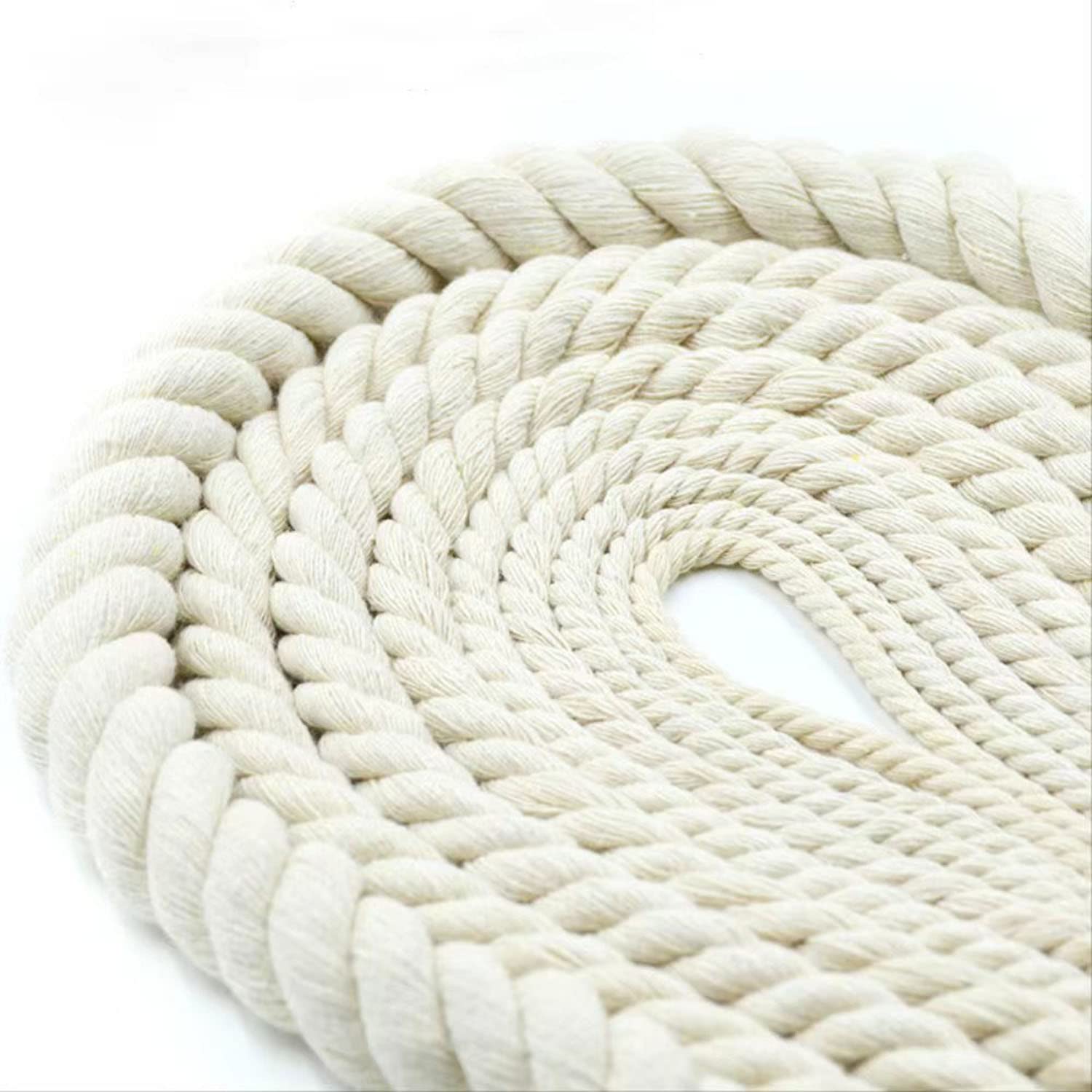 Cotton Macrame Rope 4mm 25M Soft White for Garden Plant Hanger Kit Beige