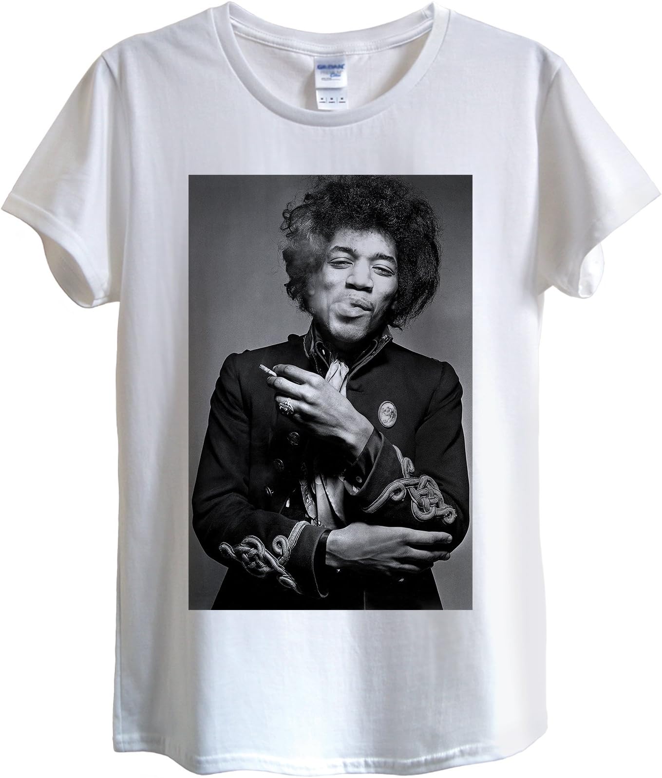 GETSHIRTED Jimi Hendrix T-Shirt Design/American Rock Music Women Fitted