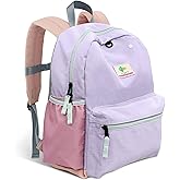 atgark Kids Backpacks, Unisex, Purple, 15" H, 1L, Modern, Animal Theme, 6-9 Years, Elementary School, Travel, 1.9" W x 0.78" D