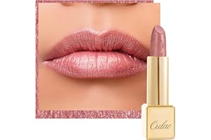 Oulac Metallic Shine Baby Pink Lipstick for Women, High Impact Lipcolor Moisturizing Creamy Formula No Grainy Feeling, Vegan & Cruelty-Free, Full-Coverage Lip Color, Baby Angel(13)