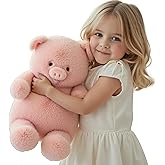 Riverwar Big Pig Stuffed Animal Plush Toy,15" Large Size Cute Cuddly Soft Gift for Babies, Boys, Girls,Girlfriend on Christmas, Valentine's Day