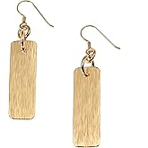 Bronze Bark Dangle Earrings