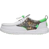 HEYDUDE Men's Realtree Edge Wally Slip On Golf Shoe | Spikeless Traction | PU Synthetic Upper, Elastic Laces, Adjustable Enclosure System, HEYCOMF Foam Insole, Cushioned Ankle Collar, Easy On System