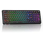 wegear PIXIU 98 Mechanical Gaming Keyboard, Cherry MX2A Red Switches | 8K Hz Polling, Tri-Mode Gasket Key-Board with Knob for PC/Mac/Laptop, Hot Swappable, PBT, RGB Backlit, 95 Keys