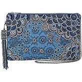 Mary Frances Work It Beaded Handbag Clutch – Art Deco Crossbody Evening Purse with Zipper Closure for Travel, Weddings, Parties – Multicolor