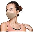 Bloch unisex adult Soft Stretch Reusable Face Mask (Pack of 3), Sand, Hat, Sand, Small-Medium US