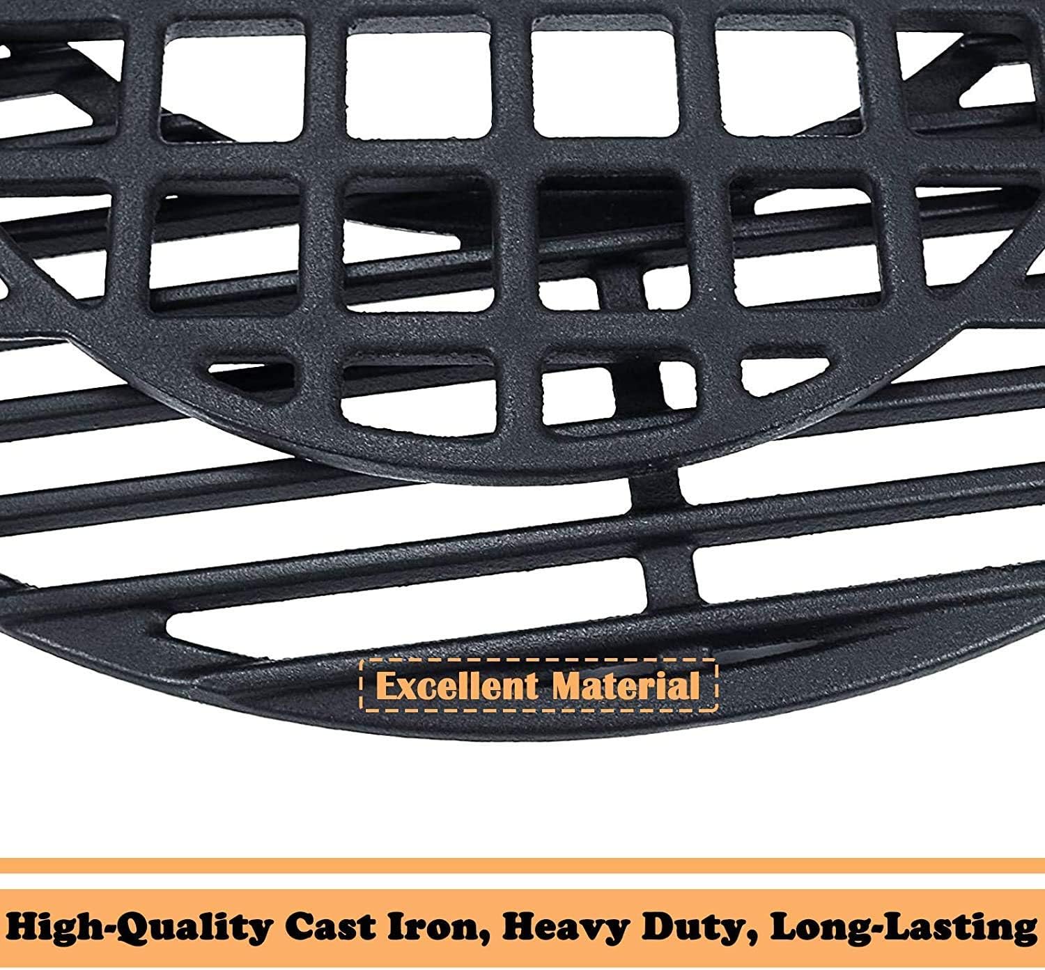 GFTIME 8835 54.3cm Cast Iron Cooking Grate for Weber 57cm Charcoal Grills Gourmet BBQ System Cooking Grate for One-Touch Performer Bar-B-Kettle and Master-Touch Charcoal Grills - Image 5