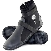 BPS Dive Boots with Anti-Slip Rubber Sole for Water Sports 3mm 5mm 7mm Neoprene Dive Boots Scuba Diving Snorkeling Surfing Rafting Windsurfing